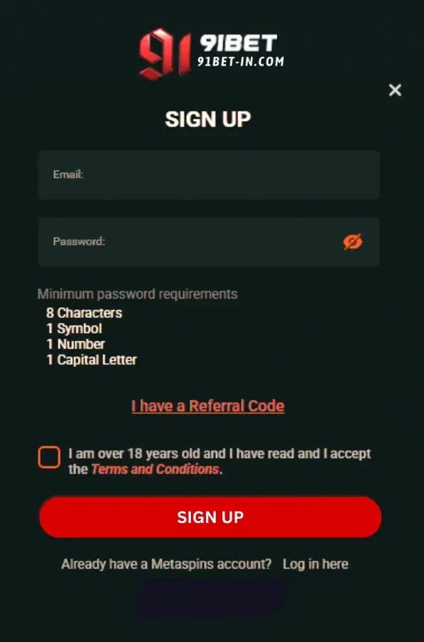 91bet register and login